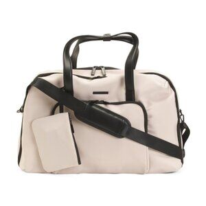 BOARDING PASS 21in Hi-density Nylon Weekender Bag With Trolley Sleeve